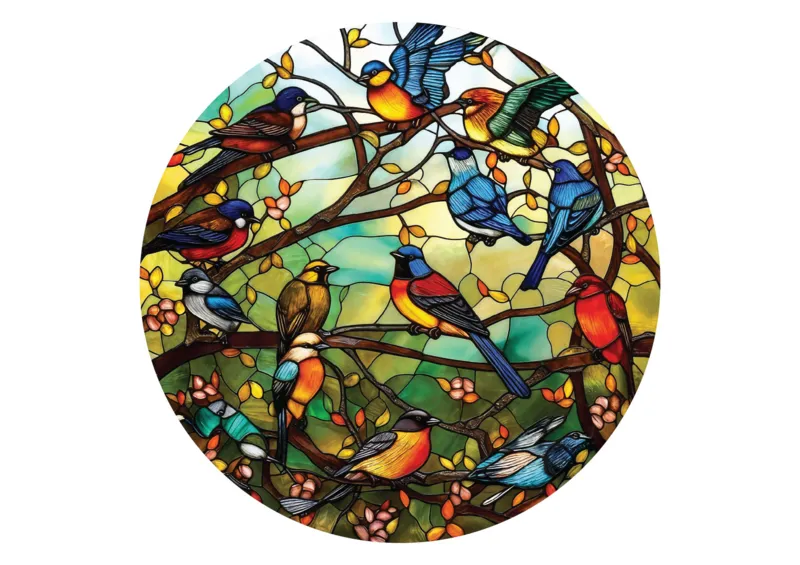 Puzzle Rond - Choeur de la Forêt de Vitrail