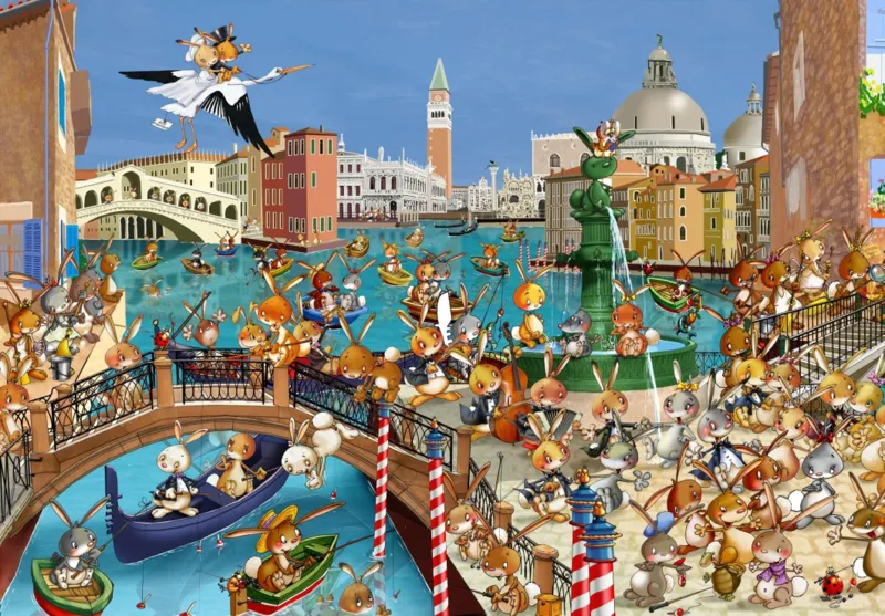 François Ruyer : Les Lapins à Venise