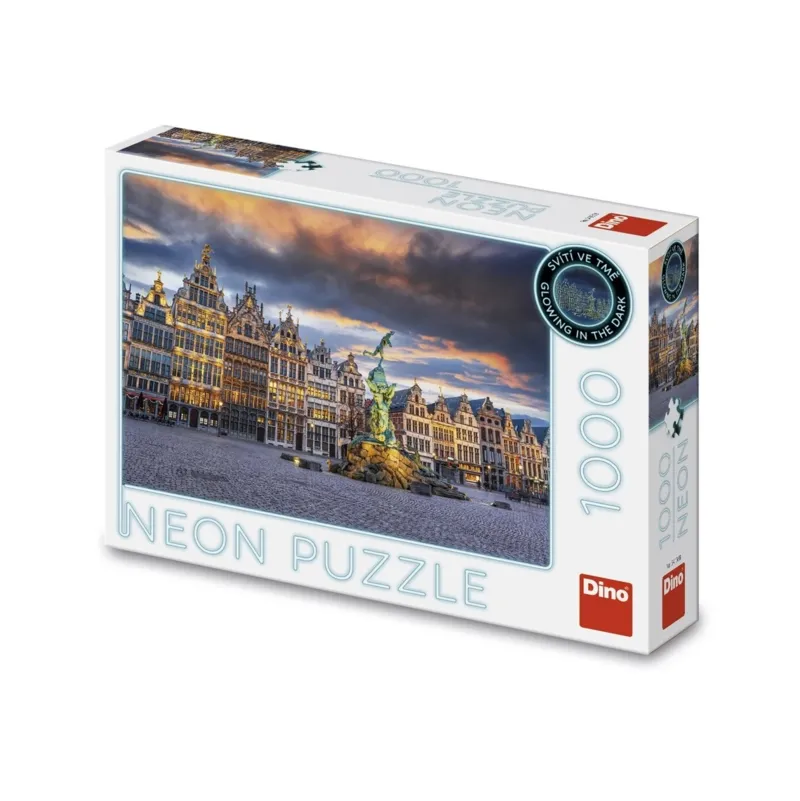 Tempête au-dessus d'Anvers - Puzzle Neon