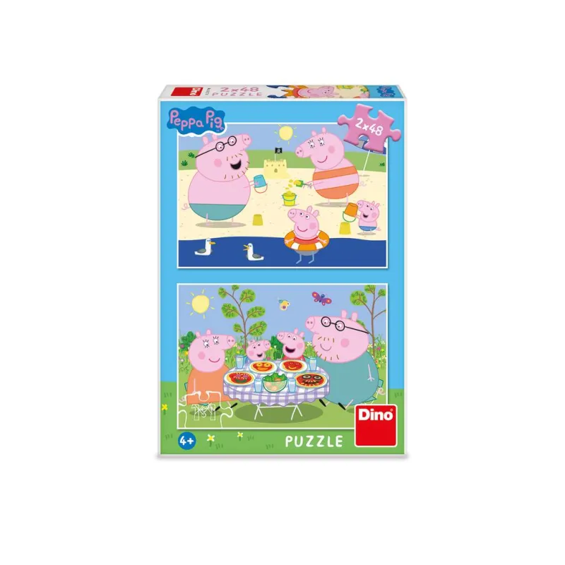 2 Puzzles - Peppa Pig: En Vacances