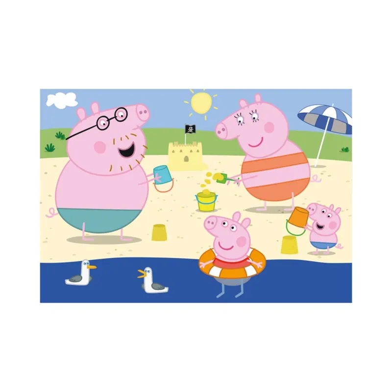 2 Puzzles - Peppa Pig: En Vacances