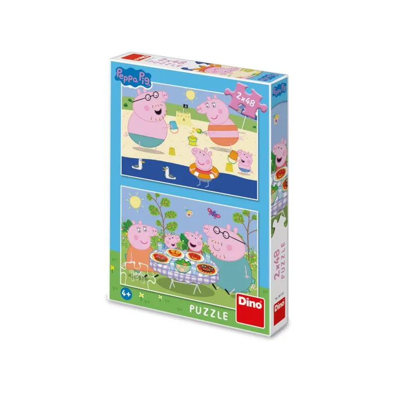 2 Puzzles - Peppa Pig: En Vacances
