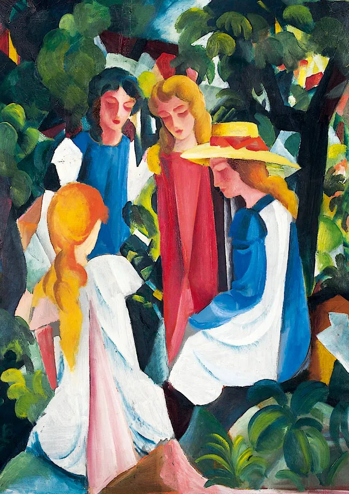 August Macke - Four Girls, 1913