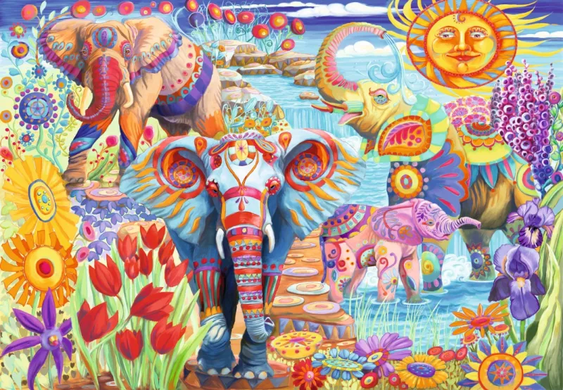 Elephants in the Garden