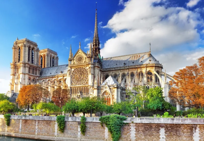 Vue sur la Cathédrale Notre-Dame de Paris