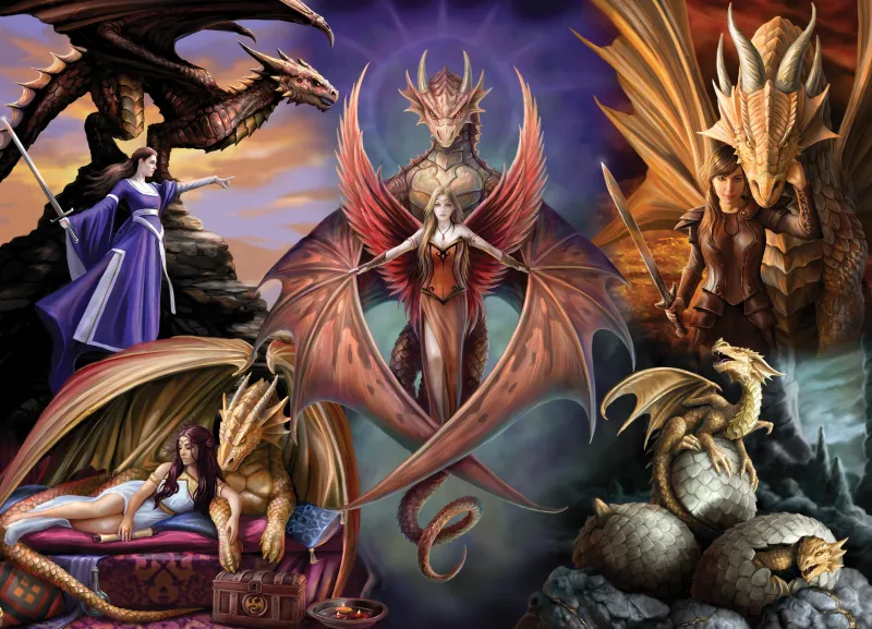 Anne Stokes - Dragon Fellowship