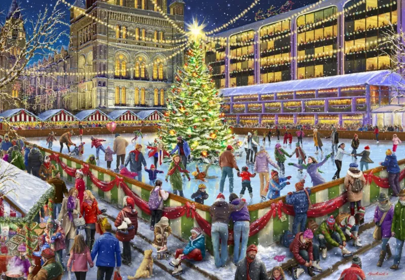 Patinage à Noël