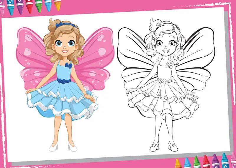 Pièces XXL - Color Me - Fée