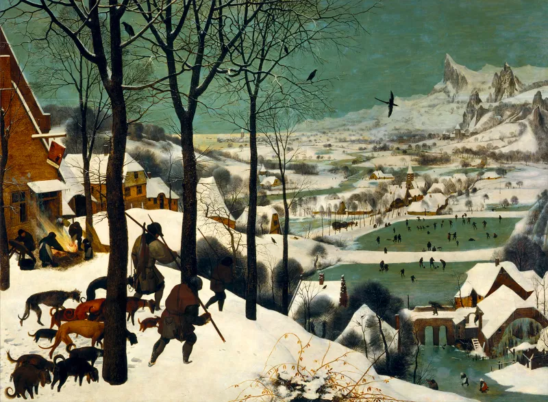 Pieter Brueghel Le Vieux - Chasseurs dans la Neige