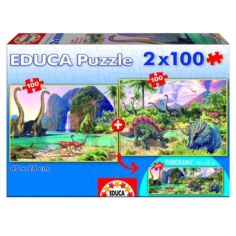 2 Puzzles - Dino World