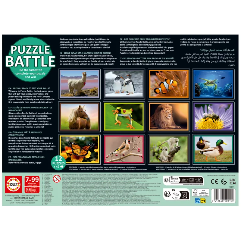 12 Puzzles - Puzzle Battle La Nature