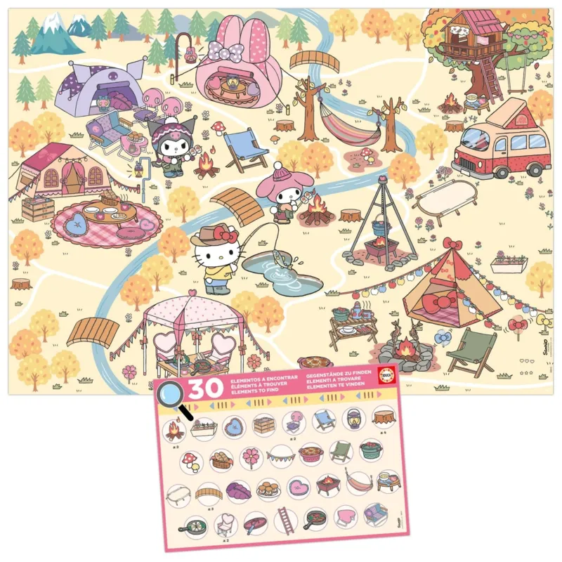 Pièces XXL - Detective Puzzle - Hello Kitty & Friends