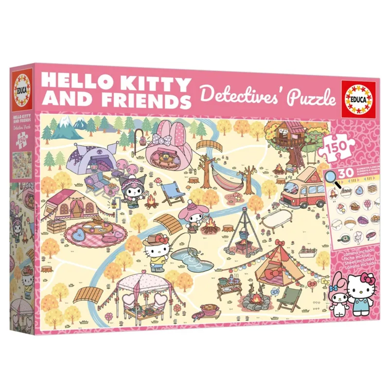 Pièces XXL - Detective Puzzle - Hello Kitty & Friends