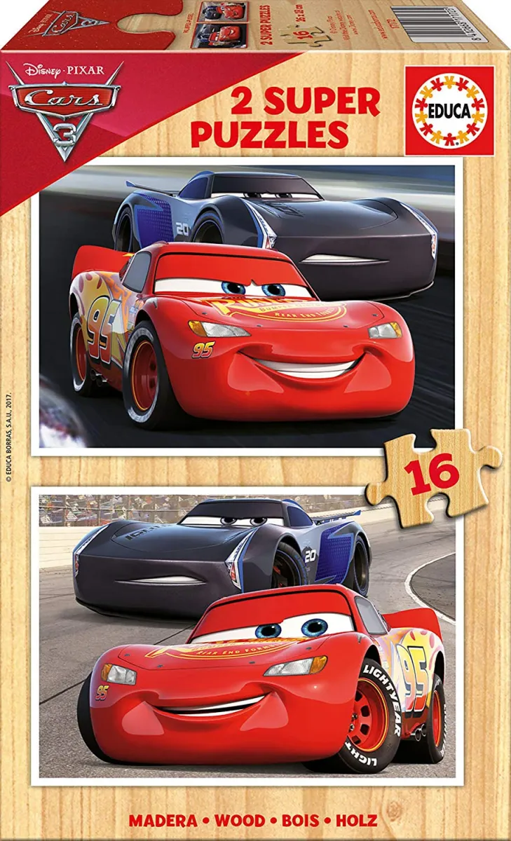 2 Puzzles en Bois - Cars