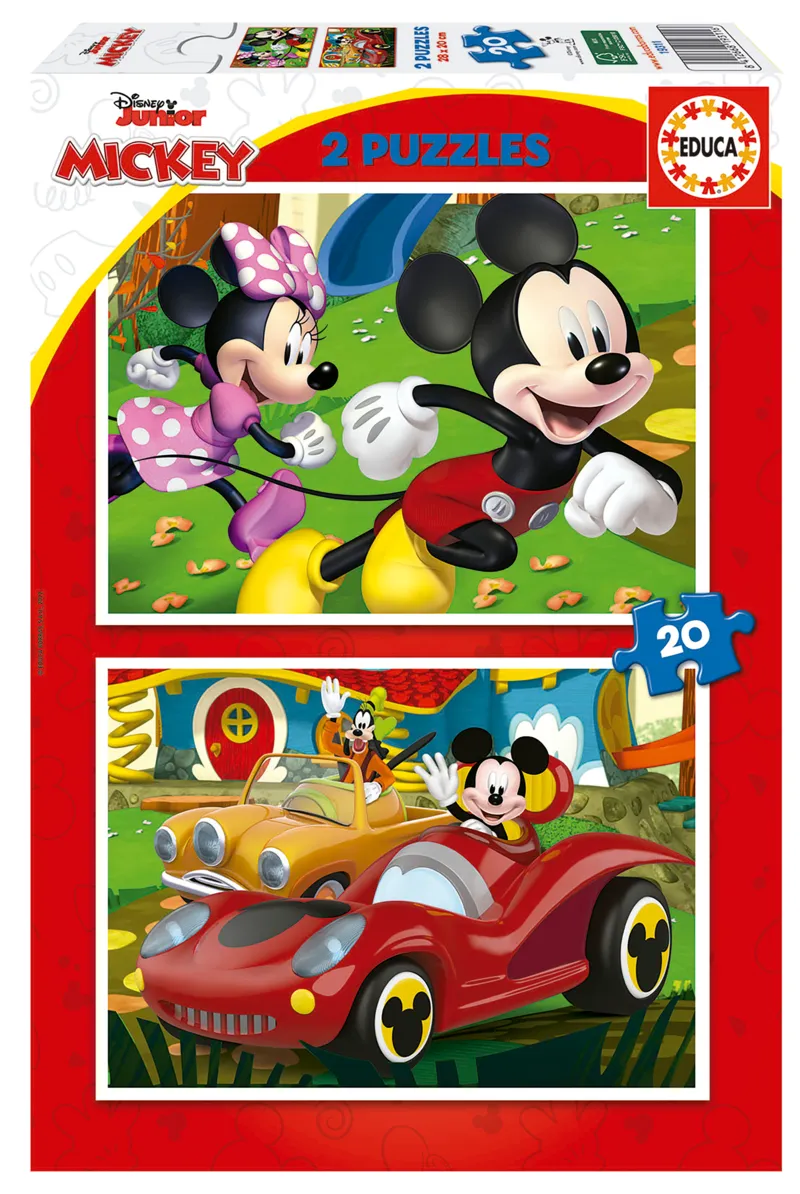 2 Puzzles Mickey Mouse - Fun House