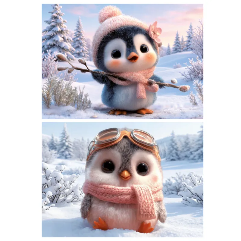 2 Puzzles - Manchots Mignons