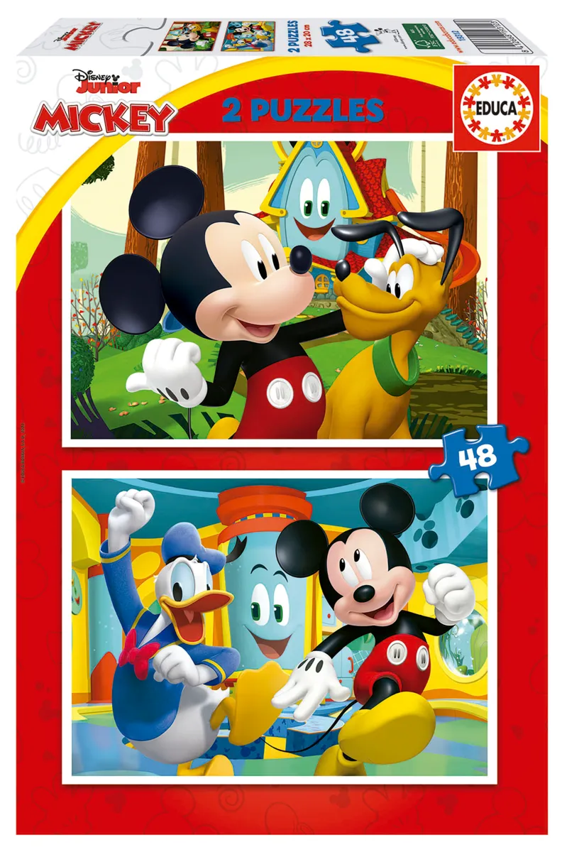 2 Puzzles - Mickey Mouse Fun House