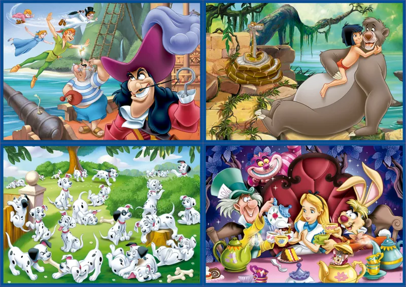 4 Puzzles Multi - Classiques Disney