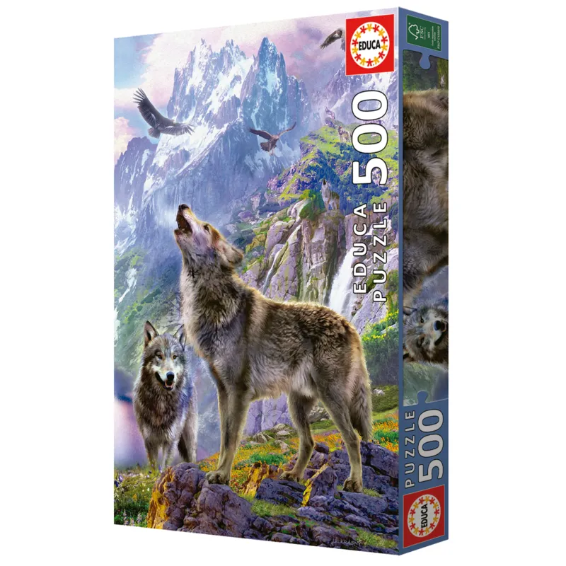 Loups sûr Les Rochers