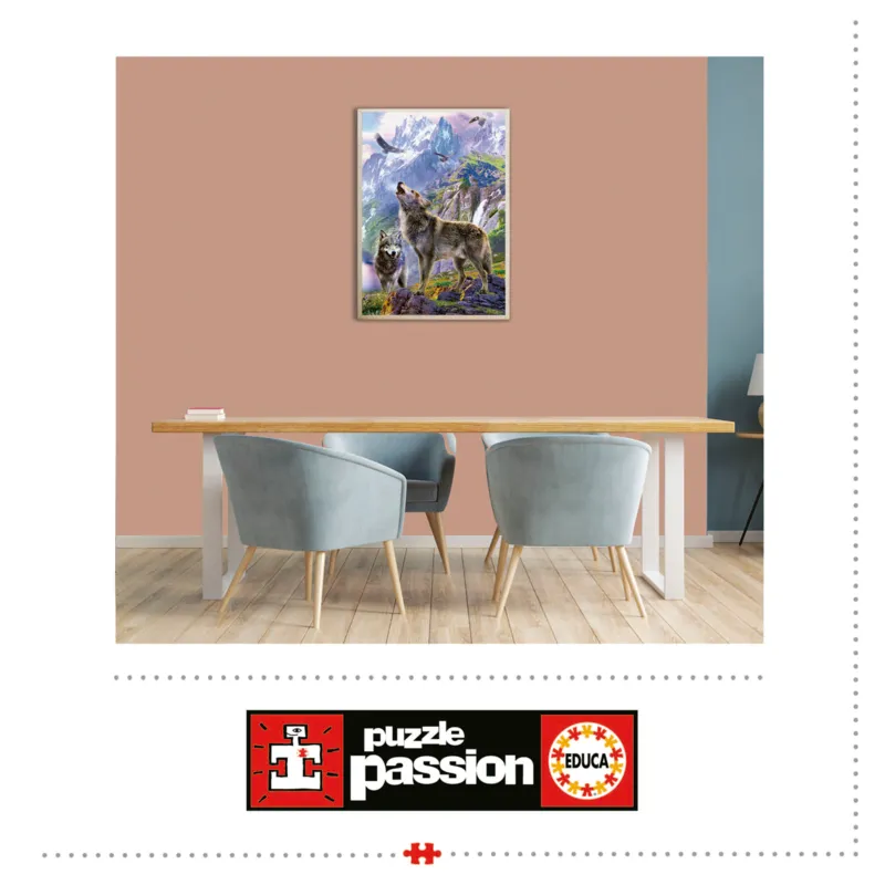 Loups sûr Les Rochers