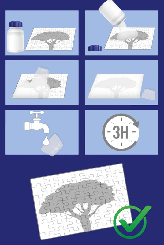 Colle 240 ml pour 4 Puzzles 1000 Pièces avec Spatule