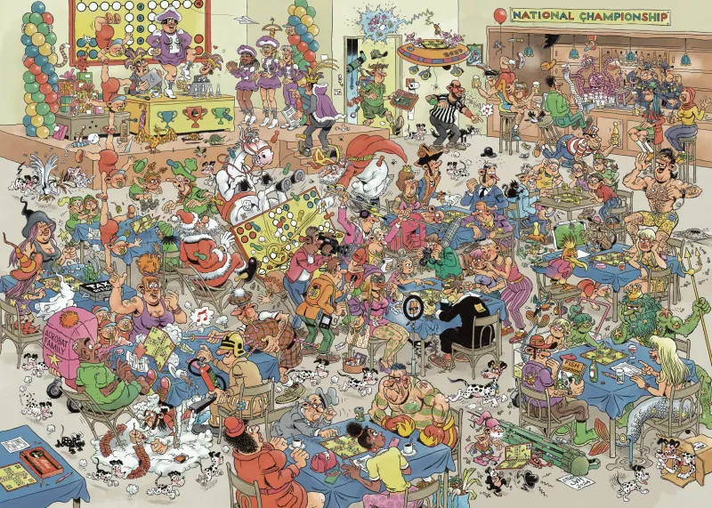 Jan van Haasteren - Bataille de Ludo (1000 pieces)