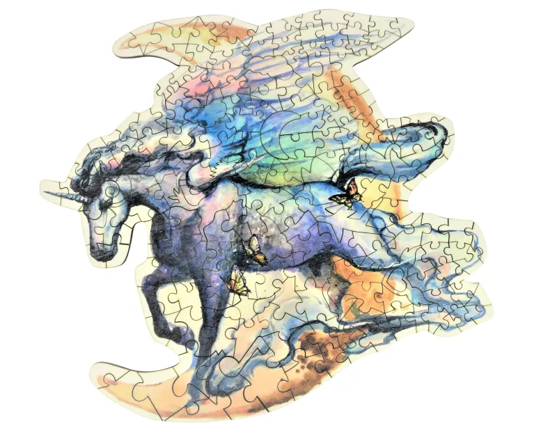 Puzzle en Bois - Les Ailes de Licorne
