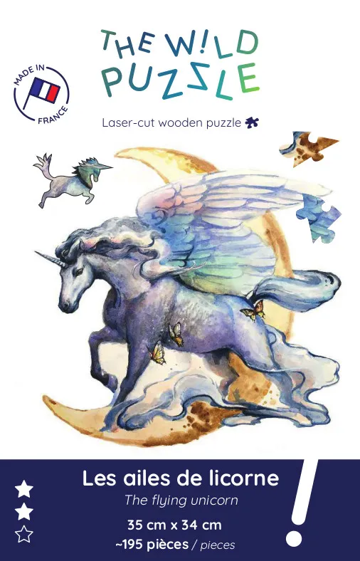 Puzzle en Bois - Les Ailes de Licorne