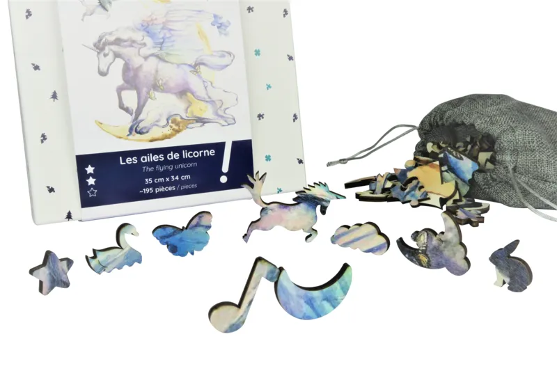 Puzzle en Bois - Les Ailes de Licorne