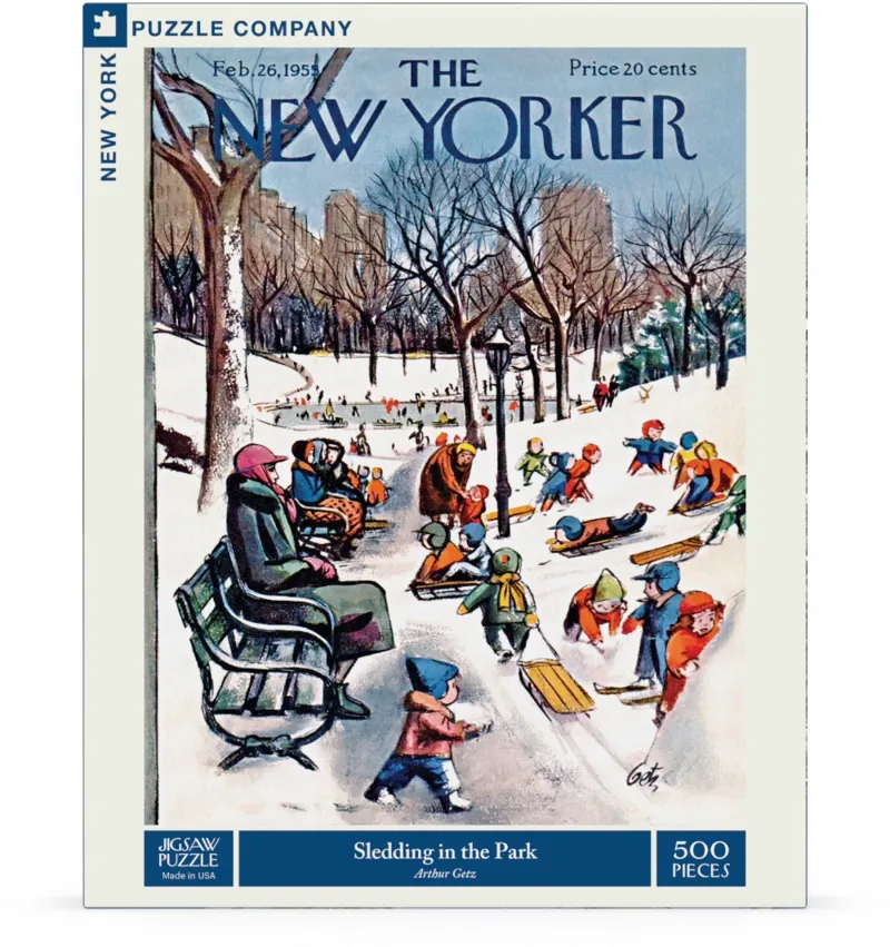 Pièces XXL - The New Yorker - Sledding in the Park