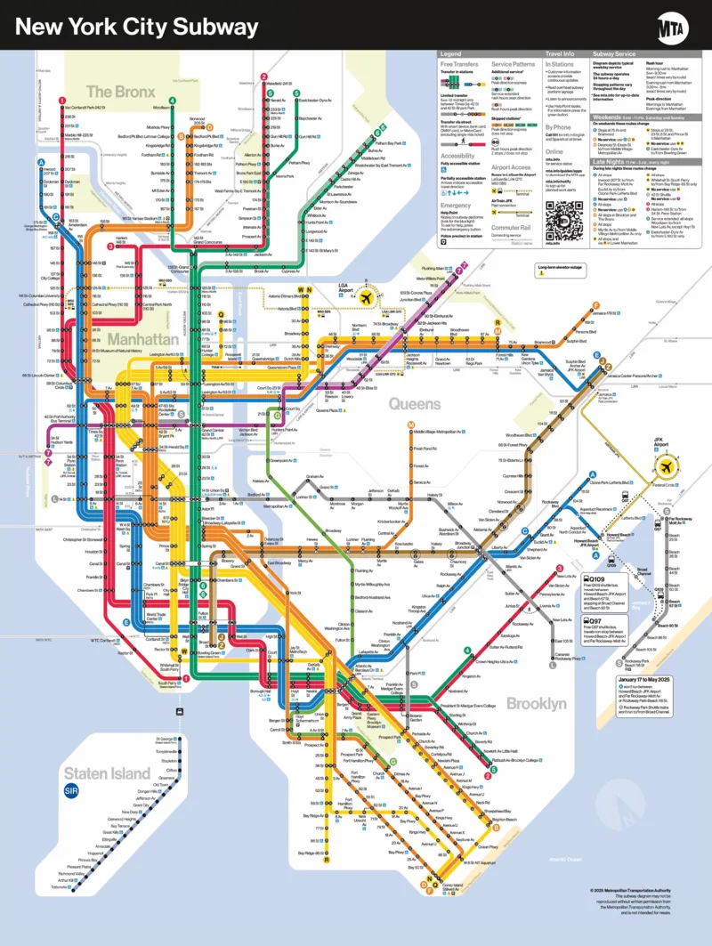 Pièces XXL - New York Subway Map