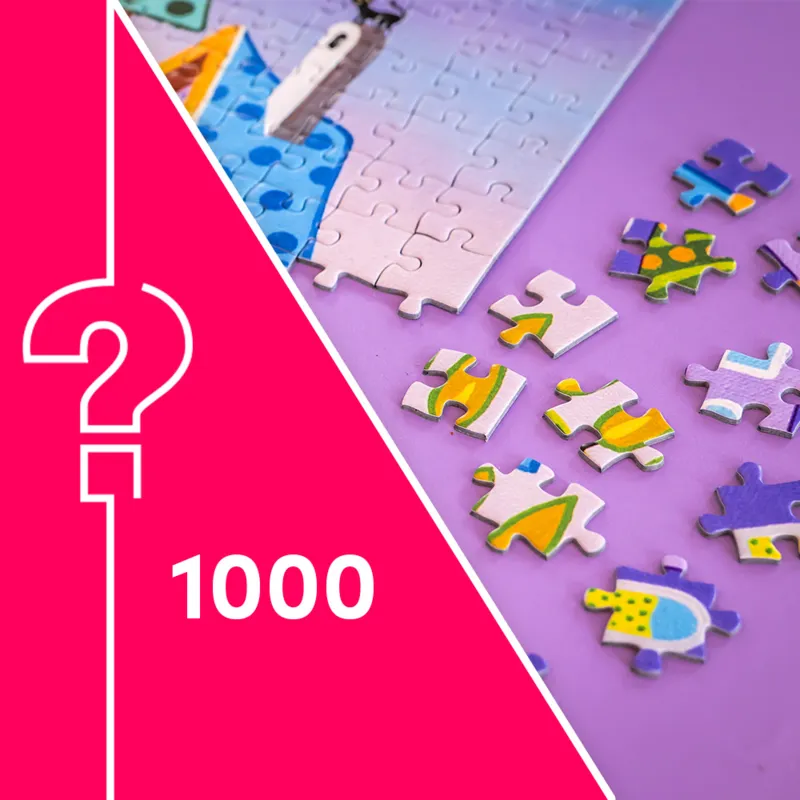 Puzzle Mystère sans Boite & sans Image - Sachet de 1000 Pièces
