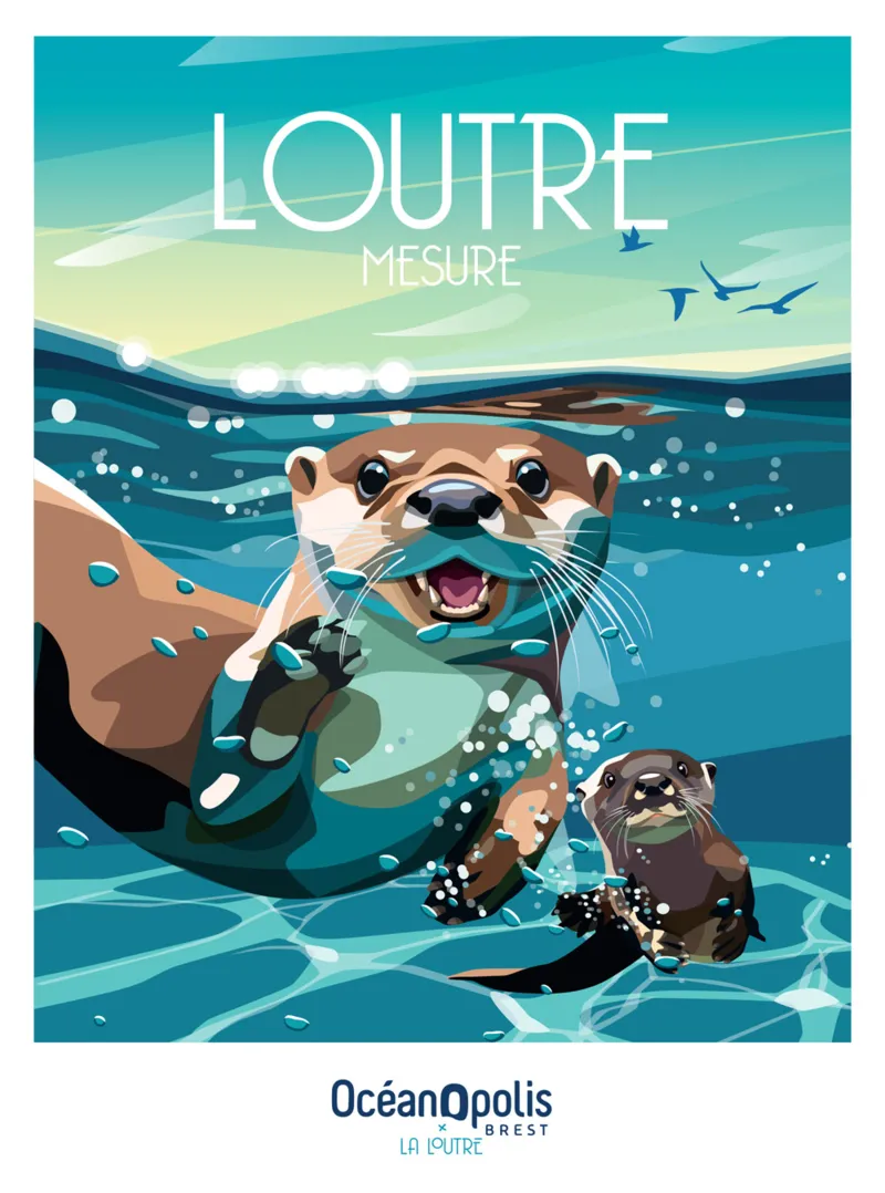 Puzzle Mini 96 Pièces -  Loutre Mesure - Oceanopolis