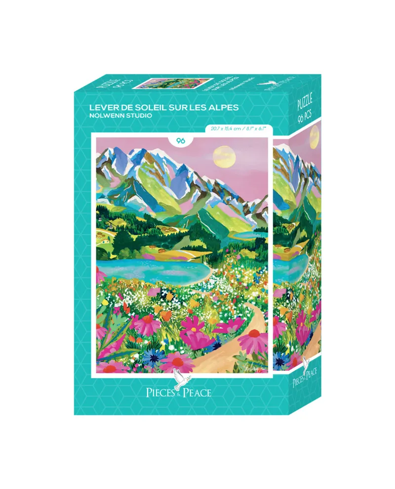 Mini Puzzle - Lever de Soleil sur les Alpes