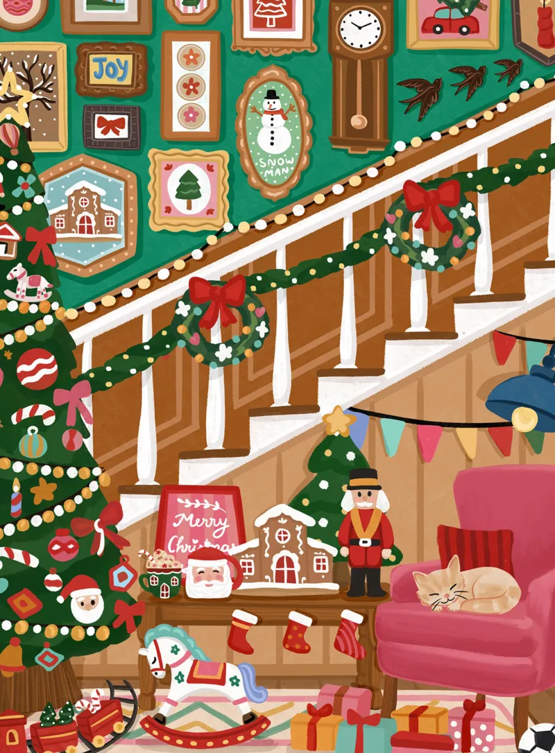 Mini Puzzle - Escalier de Noël