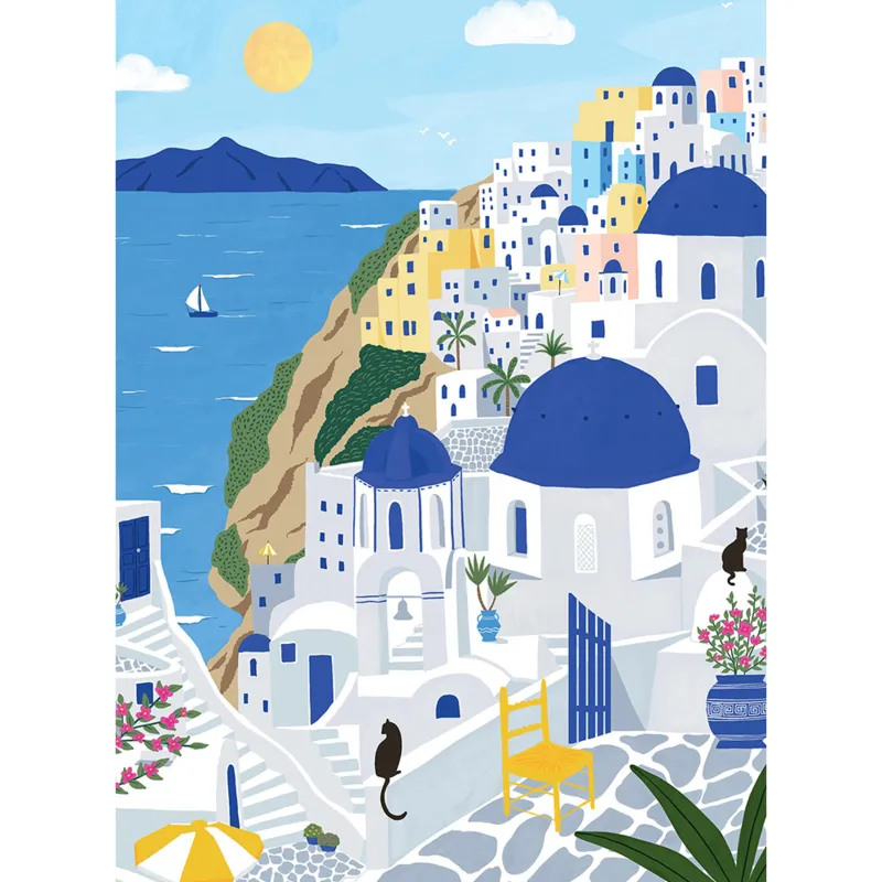 Mini Puzzle - Santorin