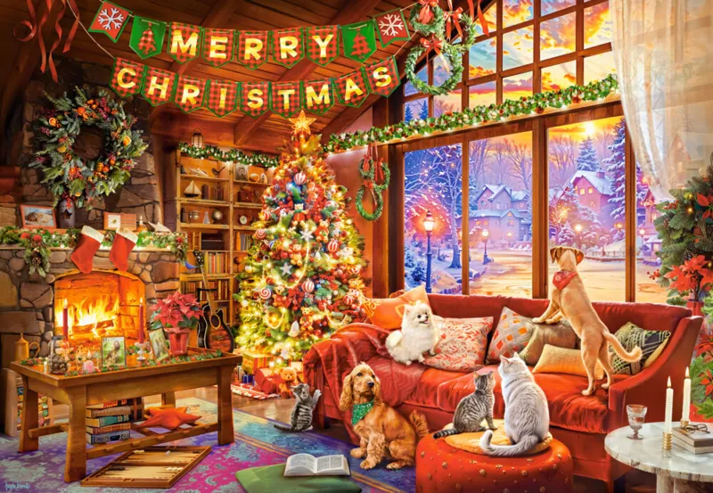Le Soir de Noël avec des Animaux