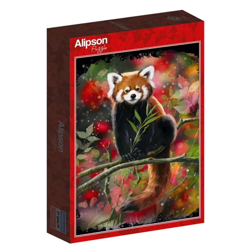 Panda Roux Assis sur une Branche