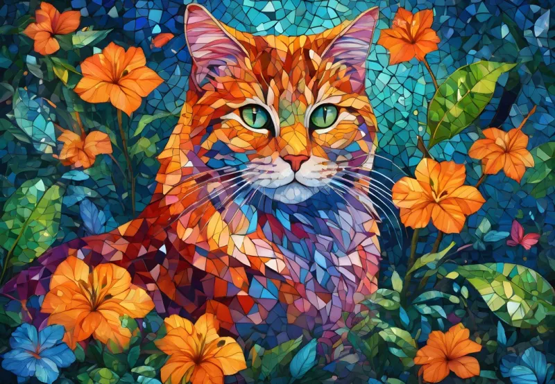 Chat Mosaïque