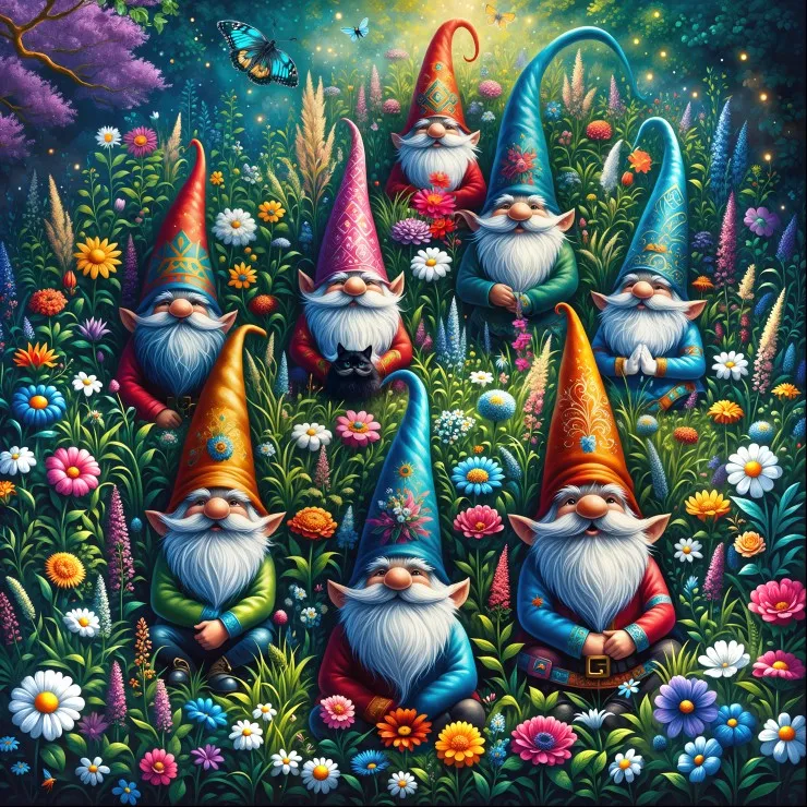 Les Nains de Jardin au Printemps
