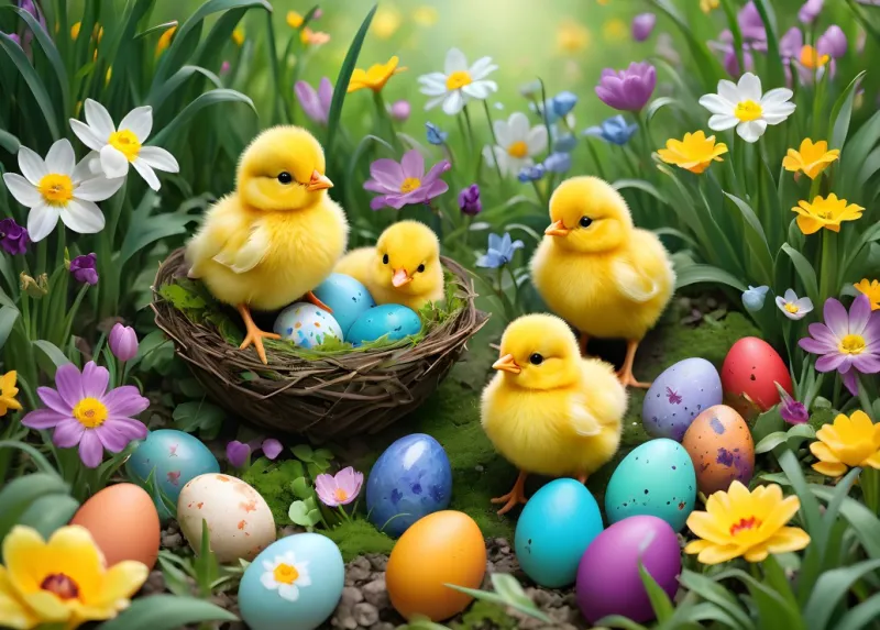 Poussins de Pâques