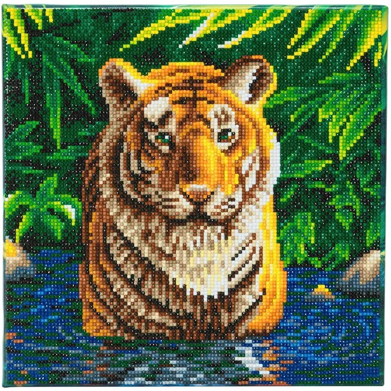 Crystal Art - Kit Broderie Diamant - Tigre