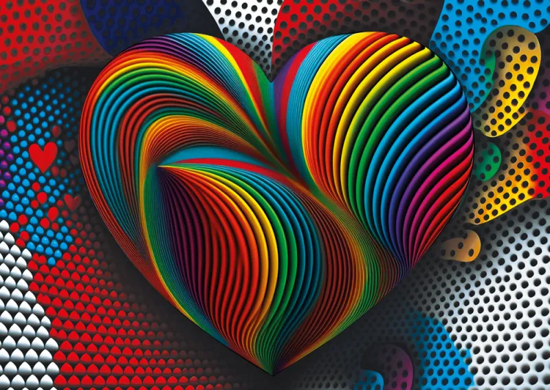 Rainbow Heart