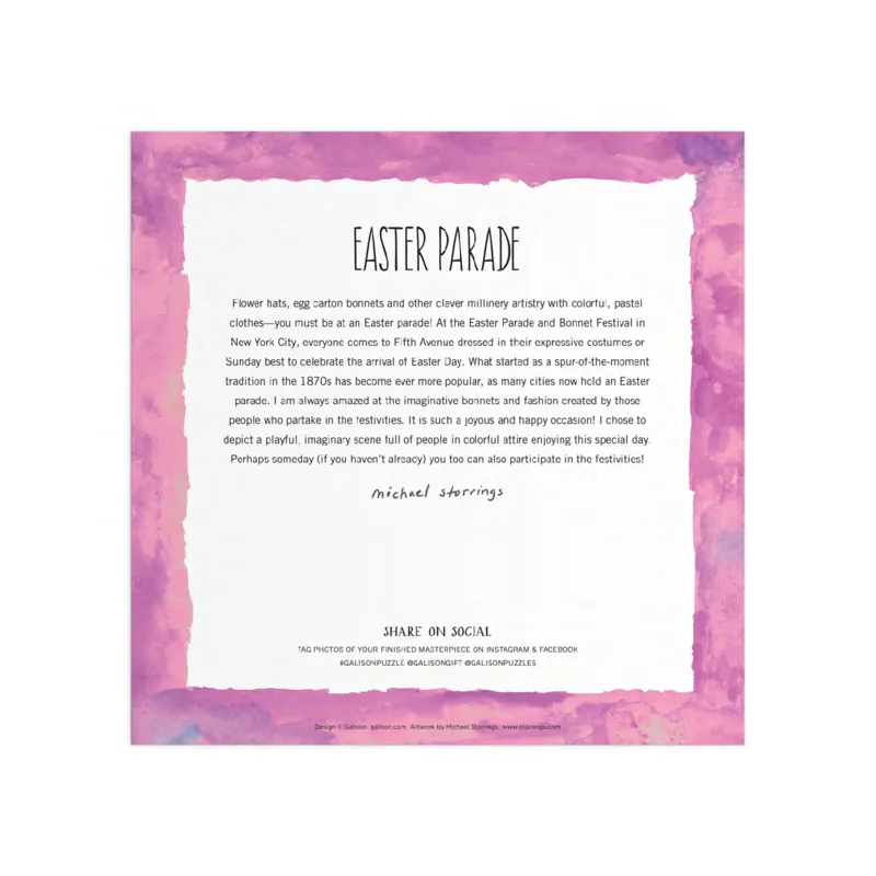 Michael Storrings - Parade de Pâques - Puzzle de 500 Pièces