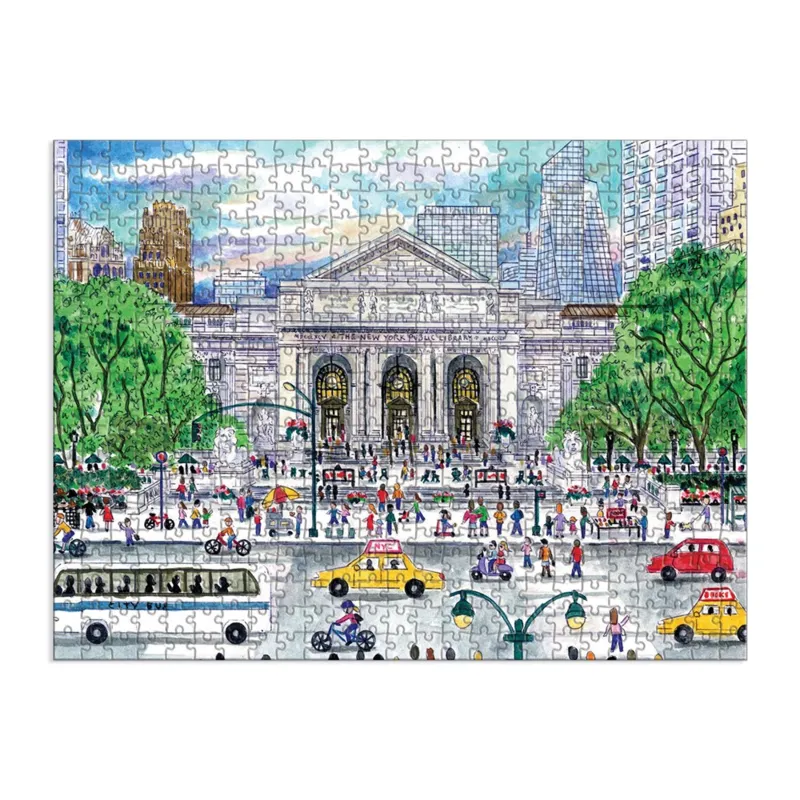 Le Printemps à la Bbibliothèque - Puzzle Double Face de 500 Pièces
