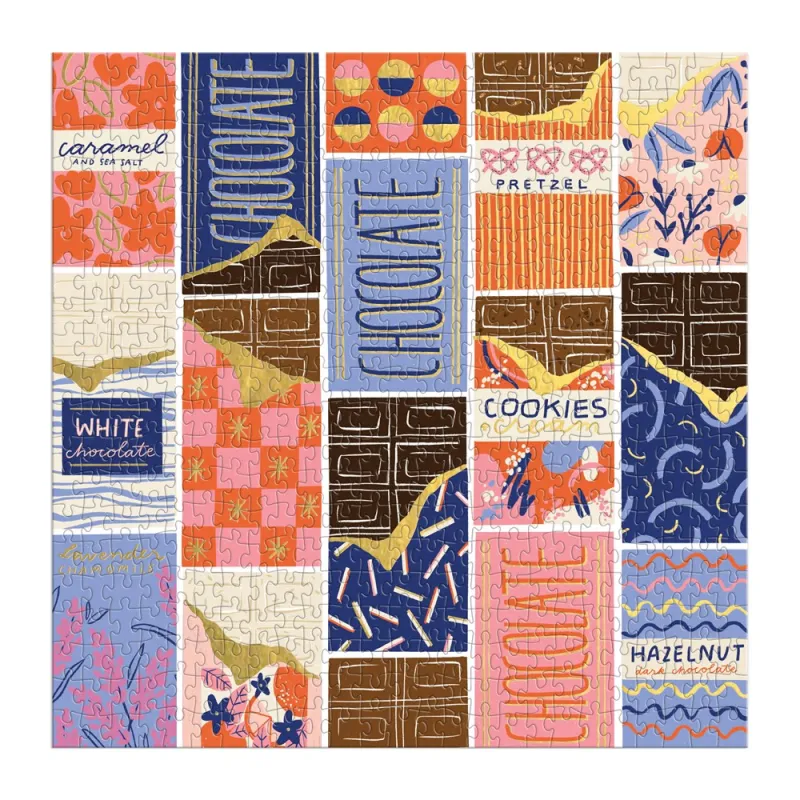 À la Barre de Chocolat - Puzzle Étincelant de 500 Pièces