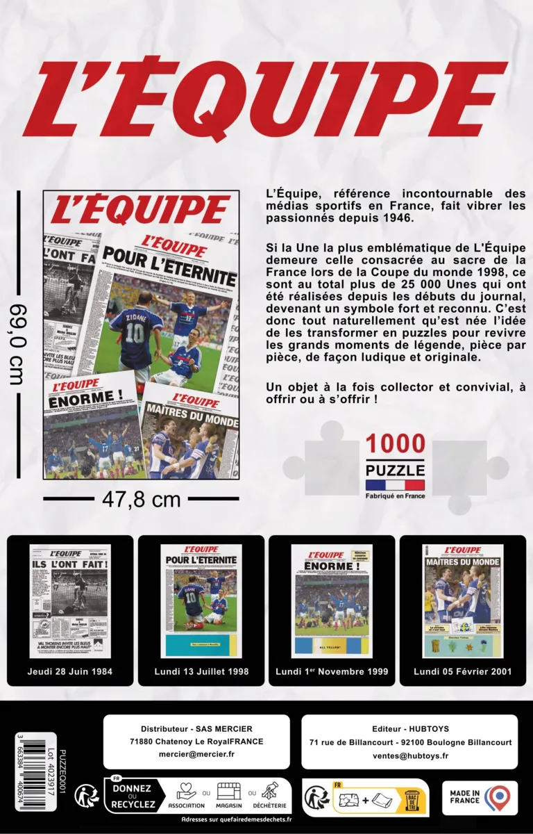 Les Exploits des Équipes de France - Football, HandBall, Rugby