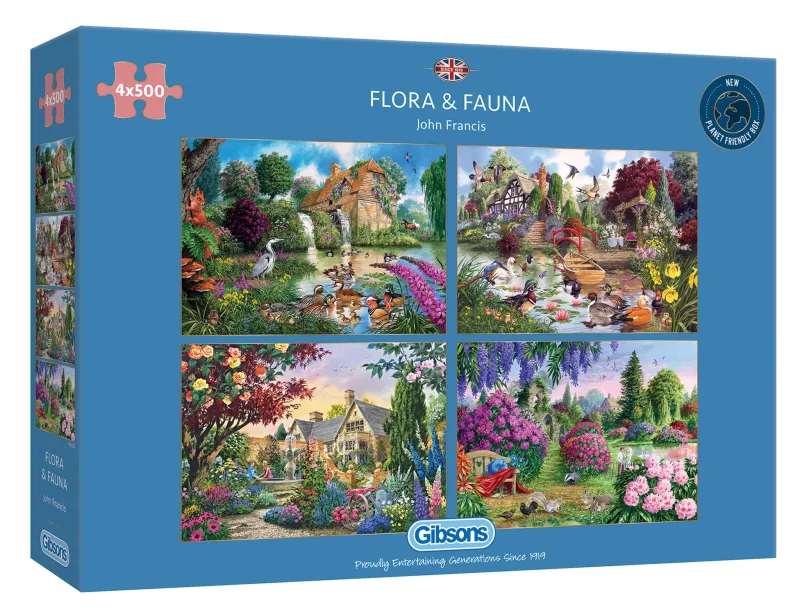 4 Puzzles - John Francis : Flore et Faune
