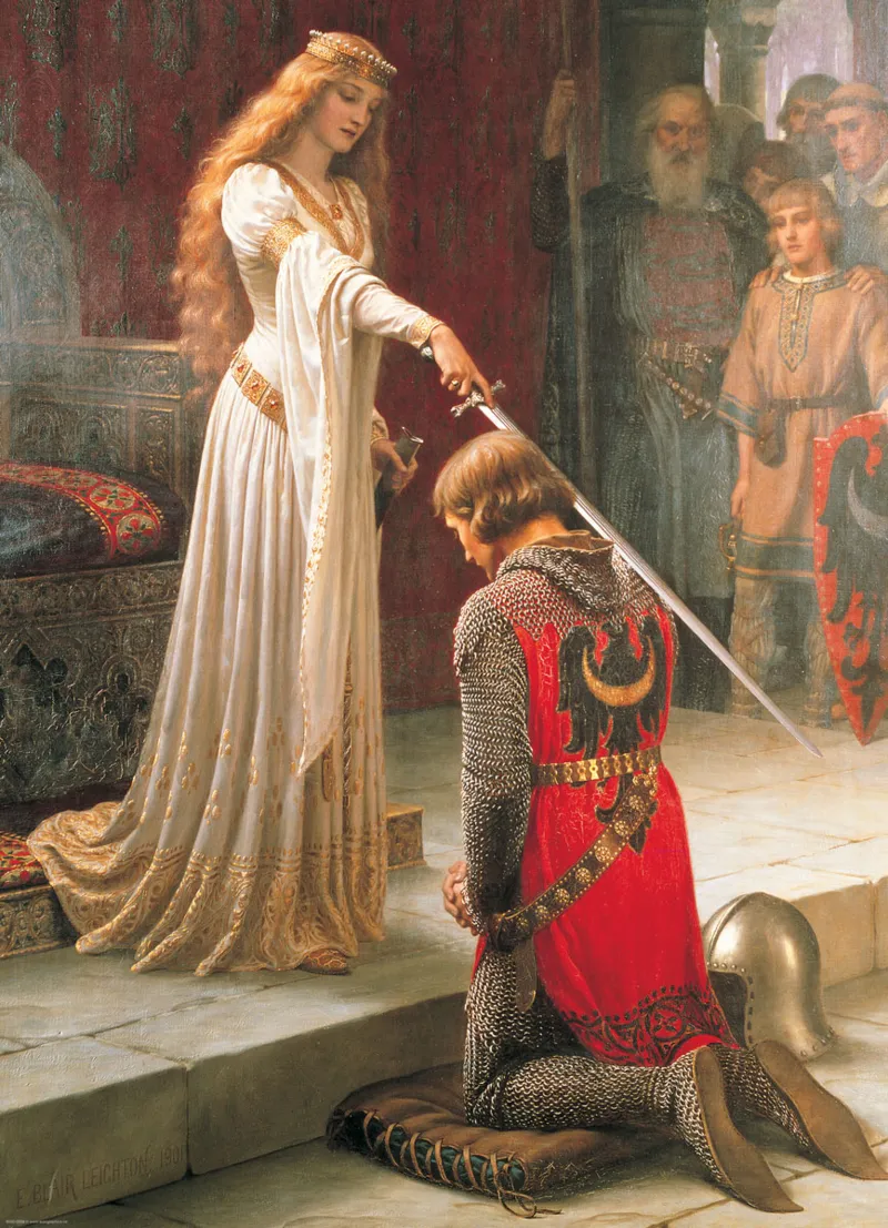 Edmung Blair Leighton - L'Adoubement