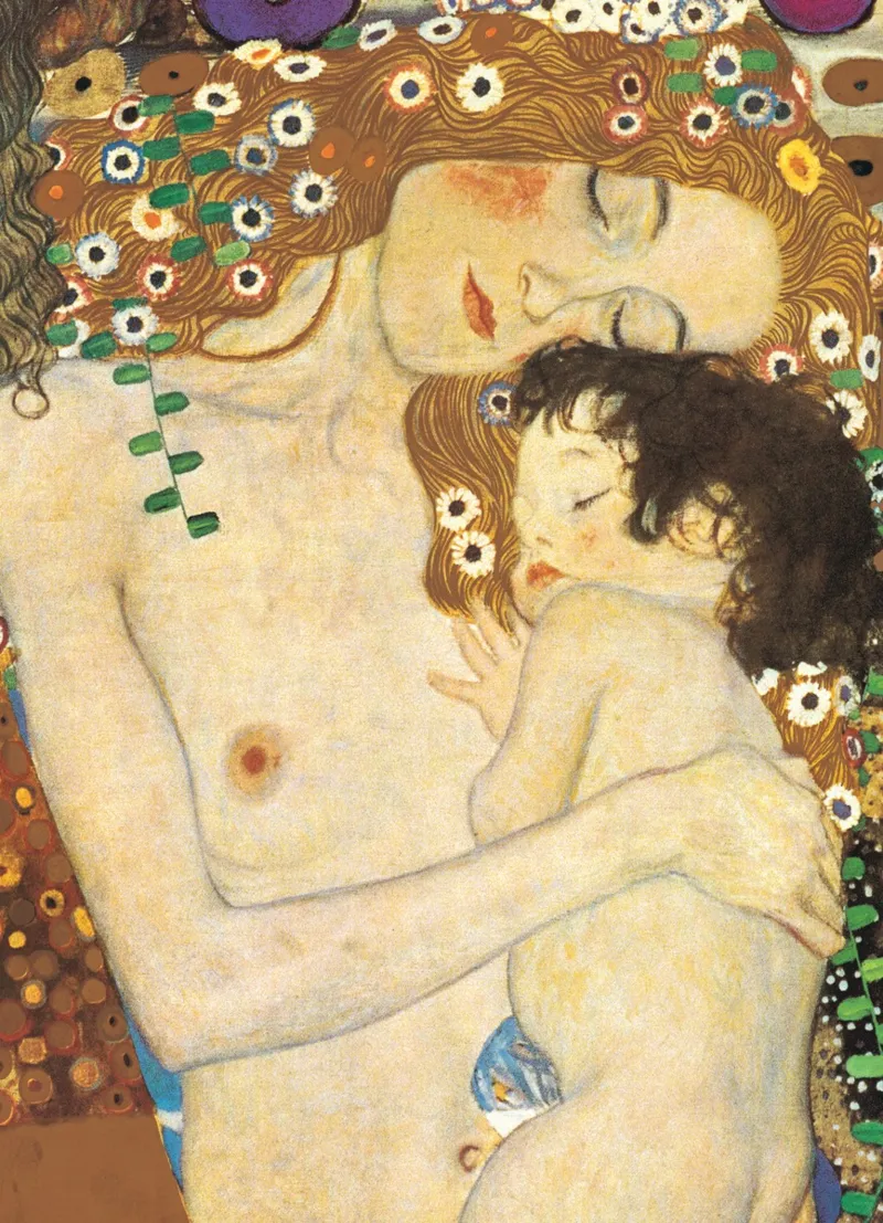 Gustav Klimt : Trois Âges de Femme, Mère et Enfant (détail)